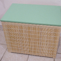 Koš na prádlo - lavička, bambus světlý, Z - 40