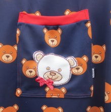 Medvídková šatovka s kabelkou 4-6 let