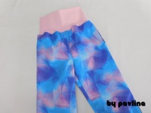 Jar.-podz. rostoucí softshellové kalhoty - Akvarelové trojúhelníky