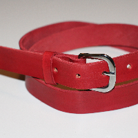 Pásek dámský červený, 113 cm