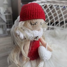 Háčkovaná panenka Andělka 30 cm