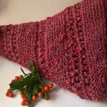 Bobulky - pletený šátek