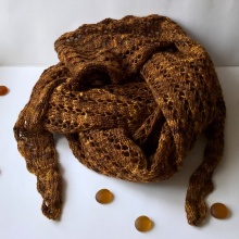 Karamel - šátek z merina