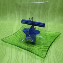 Svíčka z palmového vosku vonná - hvězdička modrá