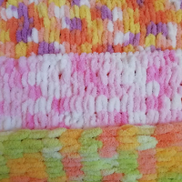 Měkká pletená deka puffy color