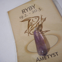 Ryby - ametyst - kamínek