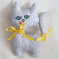 kočka-textilní hračka