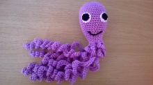 Háčkovaná chobotnička sv.fialová bavlna