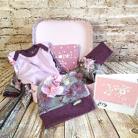 Kufřík pro holčičku - květy třešně