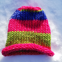 Pletená čepice - color