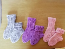 Pletené ponožky cena za 3 páry
