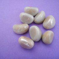 skleněné kameny perleťově hnědé