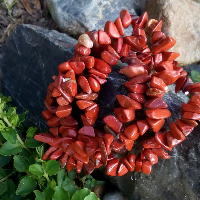 náhrdelník z červeného jaspisu